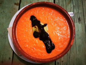 Gazpacho at Santa y Pura in Madrid