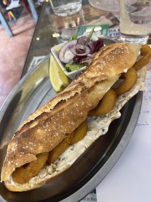 bocata se calamares  at Santa y Pura in Madrid