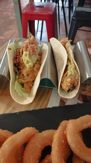 Tacos at Santa y Pura in Madrid