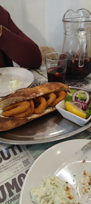 Pane con calamari at Santa y Pura in Madrid