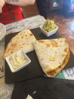 Quesadillas  at Santa y Pura in Madrid