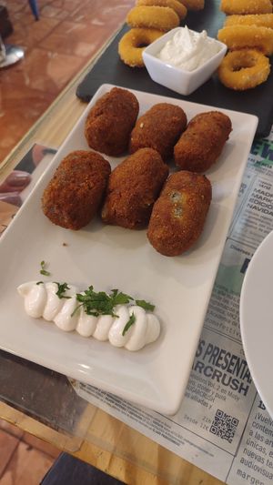 croquetas (deliciosas!!) at Santa y Pura in Madrid