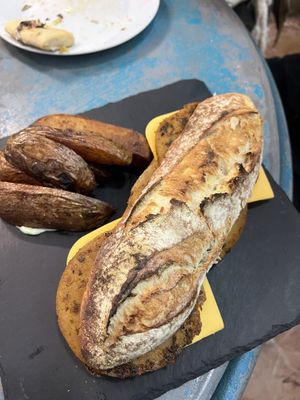Bocadillo de lomo queso y pimiento   at Santa y Pura in Madrid