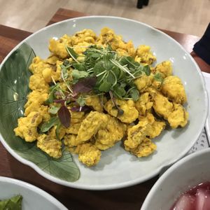 Sweet and sour fried acorn (restaurant specialty)  at Nanulteo - 나눌터 in Suncheon