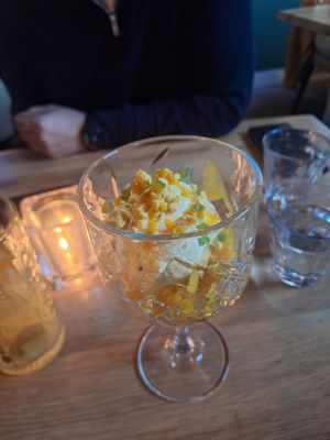 Jummiejummie vegan mango toetje at De Ridderhof in Maassluis