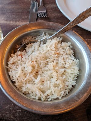 Pilau Rice at Chaula's Indian Restaurant in Lewes
