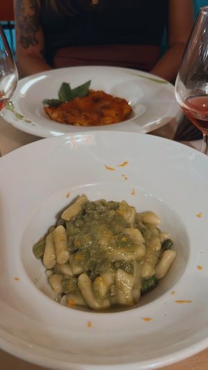 Gnocchi w/asparagus   at Brancaleò in Pescara