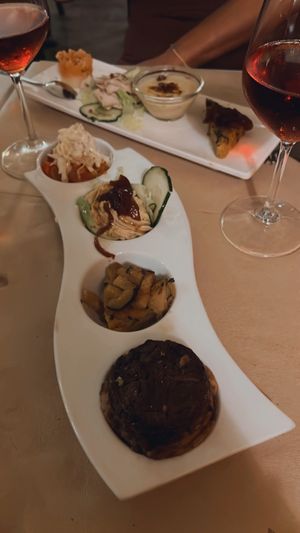 4 hot/cold appetizers   at Brancaleò in Pescara