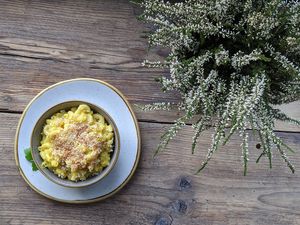 Mac n' "cheese" at Harp & Crown in Corsham
