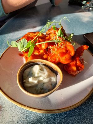 Cauliflower wings at Harp & Crown in Corsham
