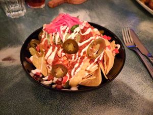 Nachos - photo doesn't do the scale of this justice at Harp & Crown in Corsham