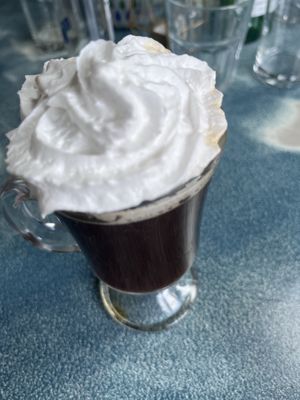 Irish coffee!! Not had one for years. Bit of single cream would be good too!  at Harp & Crown in Corsham