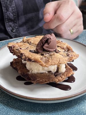 Cookie sandwich   at Harp & Crown in Corsham
