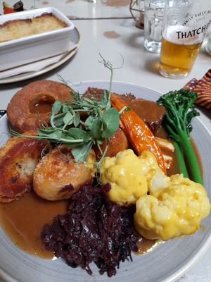 ..and roasted potatoes of course at Harp & Crown in Corsham