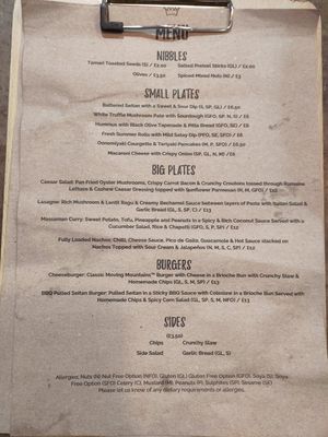 Menu June 2023 at Harp & Crown in Corsham