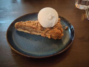 Dutch apple pie at Harp & Crown in Corsham