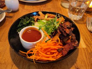 Bibimbap...yeah, I can't pronounce it either! at Harp & Crown in Corsham