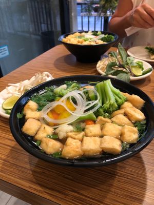 Vegetable pho (vegan) at Mangosteen - Belmont Park in Long Beach