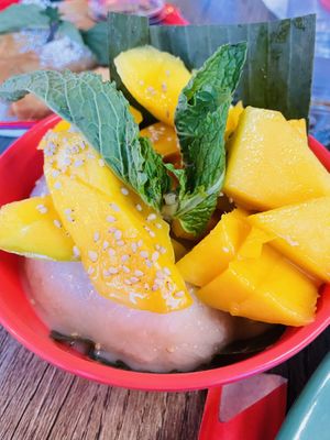 Mango Sticky Ricee  at Sweet Basil in Franklin