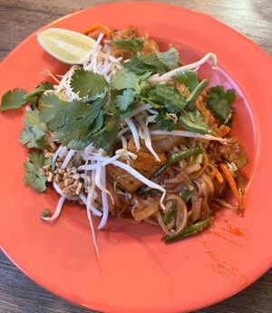Vegan Pad Thai w/ Tofu  at Sweet Basil in Franklin