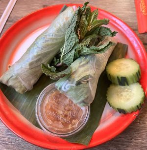 Veggie Spring Rolls  at Sweet Basil in Franklin