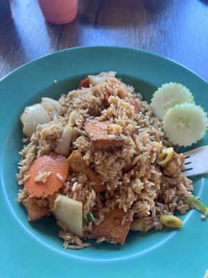 Vegan House Fried Rice w/ Tofu   at Sweet Basil in Franklin