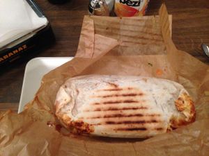 yummie vegan burrito at Jim Burrito's in Hamburg