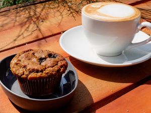 Vegan muffin at Veranda in Hoi An