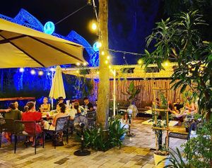 The patio at Veranda in Hoi An