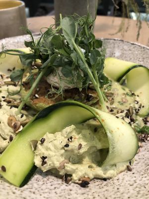 zucchini pancakes  at Angel Cakes in Moscow