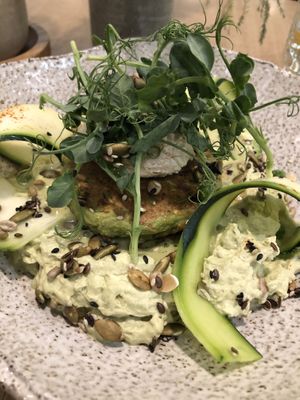 zucchini pancakes  at Angel Cakes in Moscow