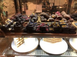 vegan sweets and fruits in chocolate!  at Angel Cakes in Moscow