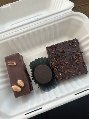 Snickers - choc - triple chocolate brownie   at Wildsprout in Western Cape