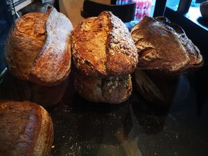 Bread loaf selection at Vida Haus in Woodbridge