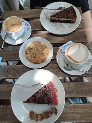 Vegan Cappuccino at 2Hearts Bakery in Palermo