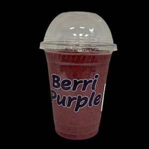 Berri Yummi Smoothie: Fruit and house made apple juice! at Berri Purple in Lutherville-timonium