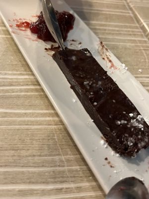 Tarta de chocolate vegana  at Ellen Restaurant in Torremolinos