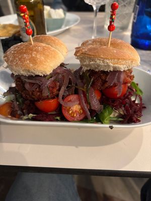Mini Vegan Burgers  at Ellen Restaurant in Torremolinos