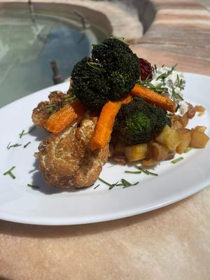 Our baked cauliflower at Ellen Restaurant in Torremolinos