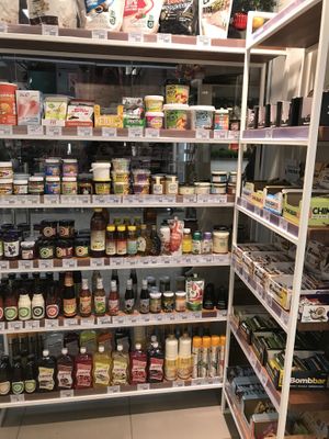 Sauces, nut butter, syrup and protein bars at BezKaloriy - Partizanskaya in Irkutsk