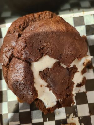 S'Mores cookie with graham cracker and marshmallow at MidnighTreats in Reston