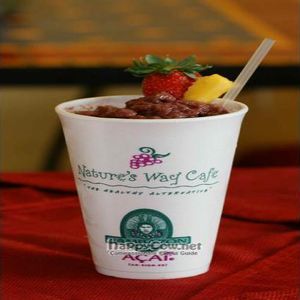 Our smoothies are made with fresh fruit, juice and ice.  That's it.  No powders, chemicals or strange liquids.  They are real smoothies! at Nature's Way in Jupiter