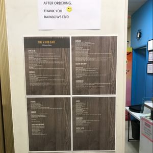 menu at Rainbow's End Cafe in Las Vegas