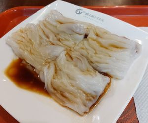 Vegetarian BBQ Pork Rice Noodle Rolls 素叉燒腸 at Teng Wang Ge 滕王閣 in Hong Kong Island