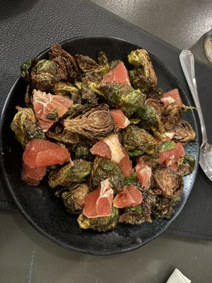 Brussels sprouts - so flavourful!   at Utopia  in Bangor