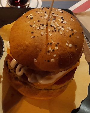 Porn burger at Old England Pub in Padua