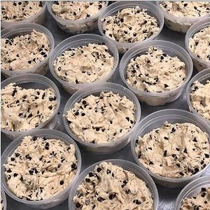 Chocolate Chip Cookie Dough "to go"!  at Cinnaholic in Pigeon Forge