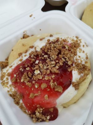 Strawberry Cheesecake at Cinnaholic in Pigeon Forge