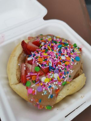 Chocolate Strawberry Sprinkles at Cinnaholic in Pigeon Forge