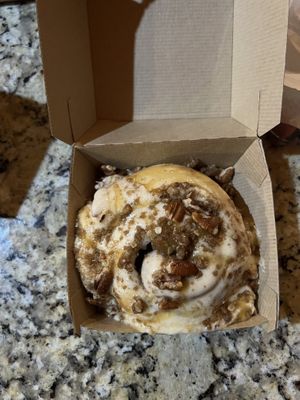 Mawmaws pecan pie roll . It was good but not my favorite.  at Cinnaholic in Pigeon Forge